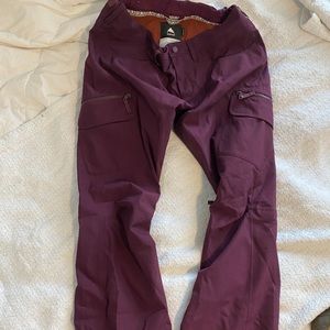 burton snow pants, color is like a purple berry